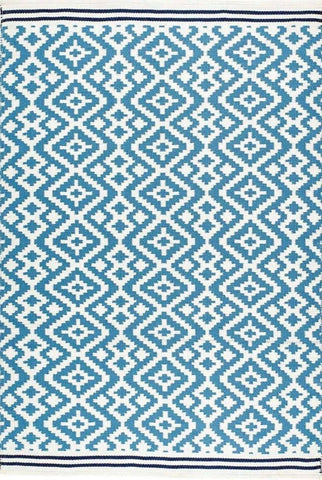 Aztec Blue Outdoor Rug