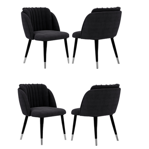 Milano velvet dining chair