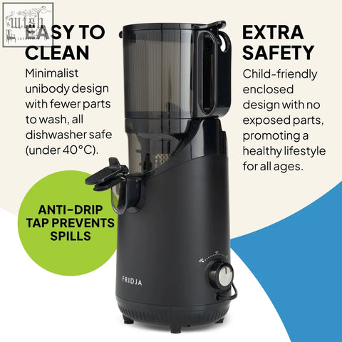 Black friday f2500 self feeding whole fruit juicer with transparent top and sleek minimalist design fruit juicer