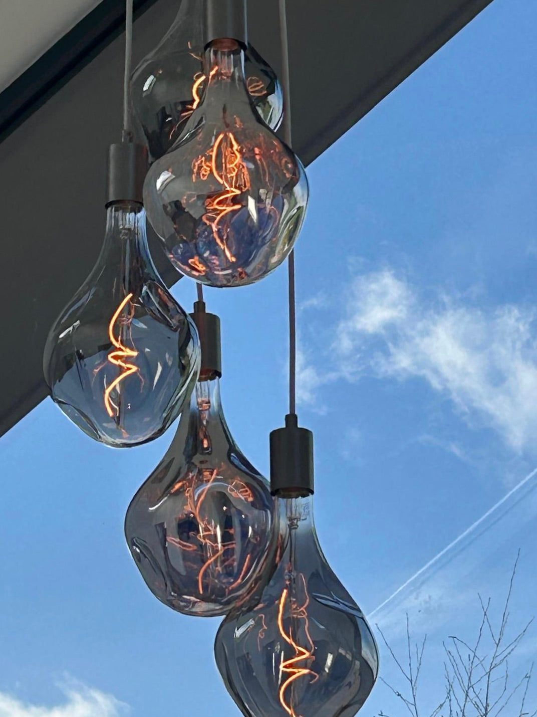 5 Light Cluster Evo Pendant Chandelier | Stairwell & High Ceiling Lighting UK