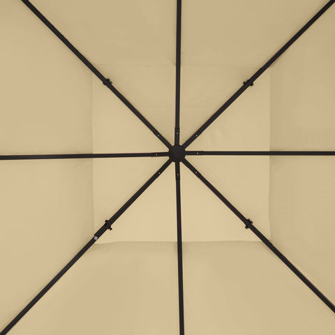 Outsunny Gazebo Roof Replacement, for 3 x 4m Frames - Cream