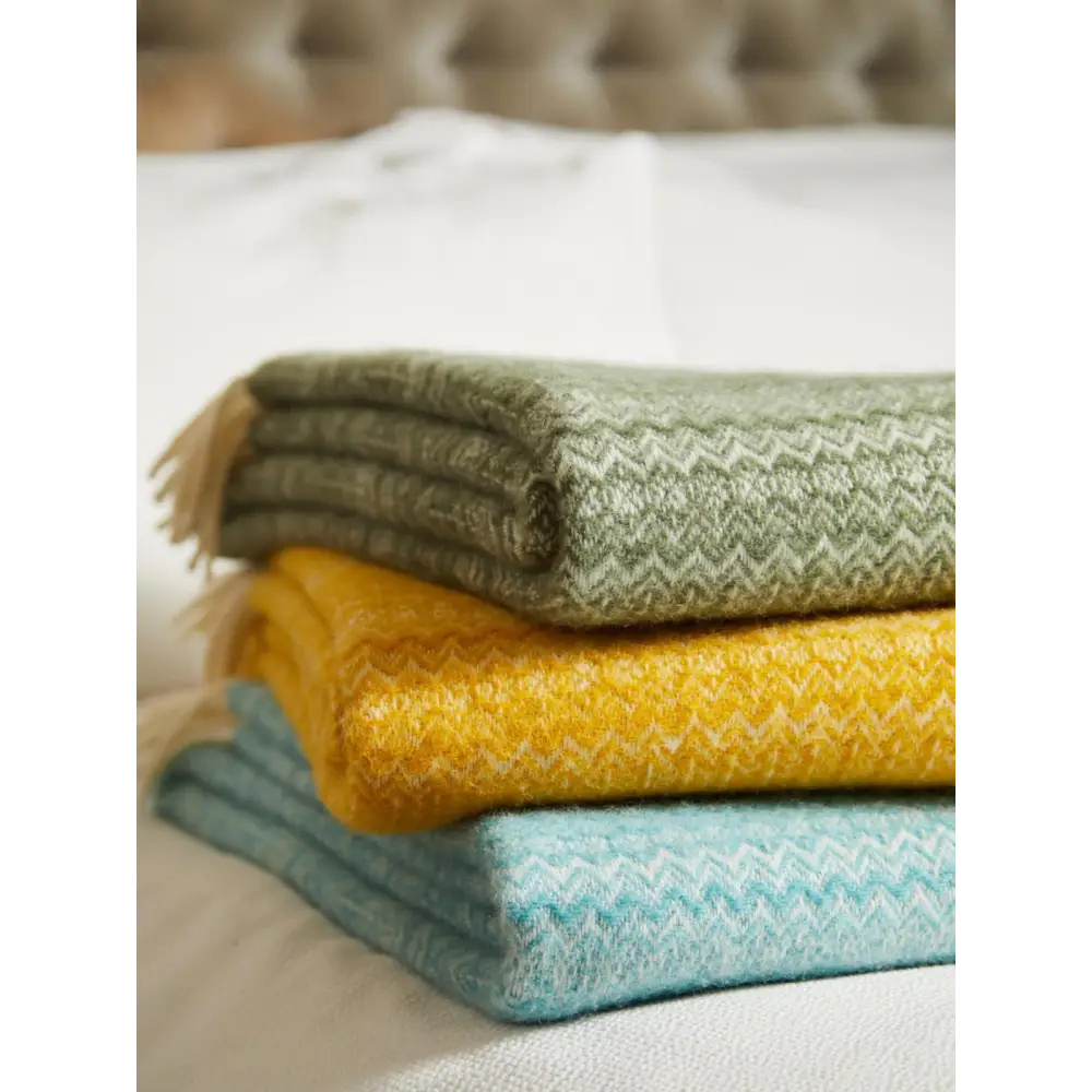 Fair Isle Pure New Wool Throw - Throws & Blankets