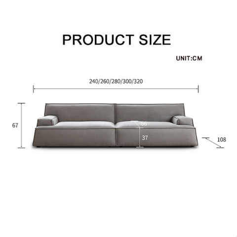 Modern gray suede sectional sofa with clean lines and segmented cushioning in two seater, three seater, and four seater options