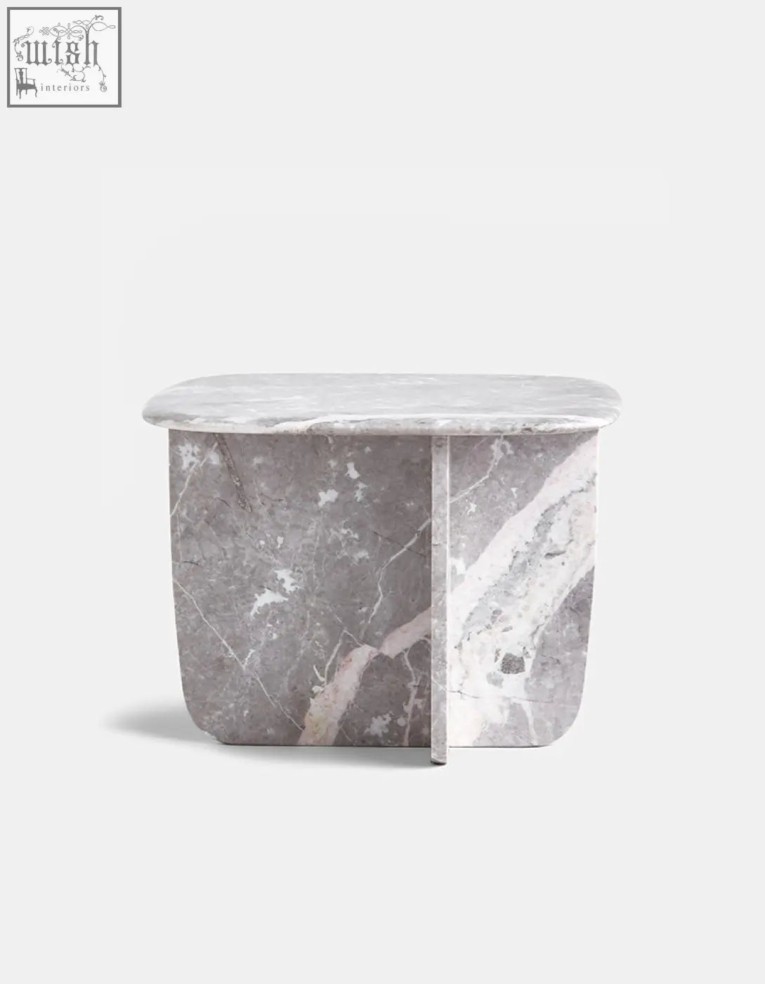 Farina side table marble sleek gray natural stone design perfect for living rooms and offers financing options