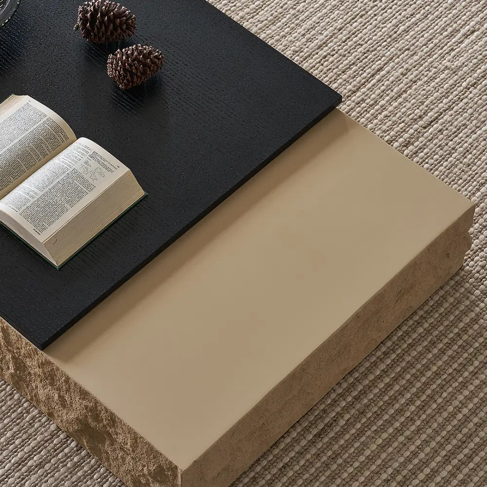 Fatima Extendable Pedestal Coffee Table Glass & Wood