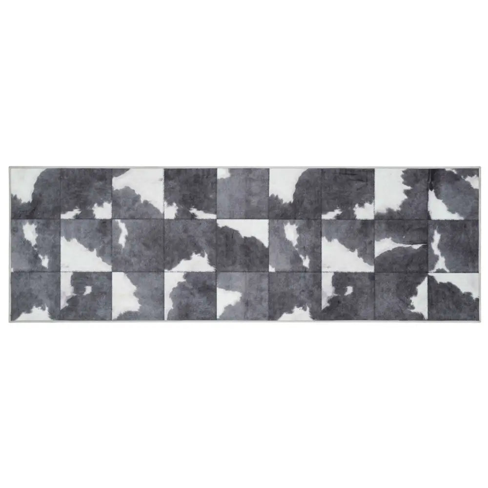 Faux Hides Rug Black and White - 50X150 cm - Rugs