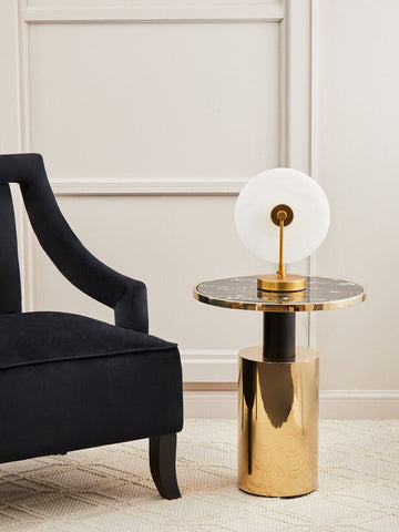 Faye Black Velvet Chair