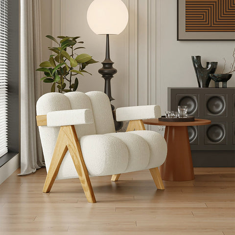 Rosa Armchair, Velvet/ Boucle