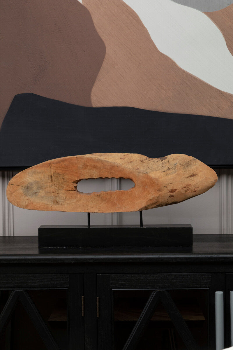 Fidel Natural Mango Wood Slice Sculpture