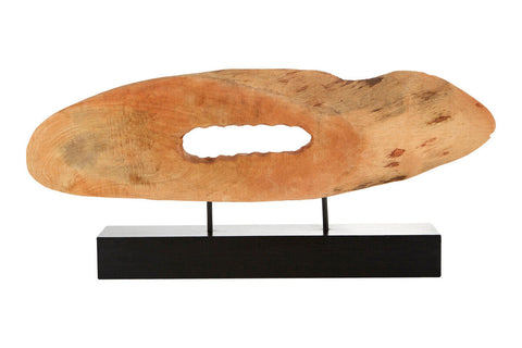Fidel Natural Mango Wood Slice Sculpture