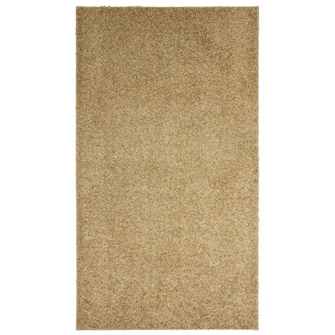 Fiji Latte Beige Washable Solid Shaggy Rug - 67X120 cm - Rugs