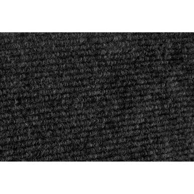 Filta dark grey doormat with black textured dense looped pile for durable entryway use