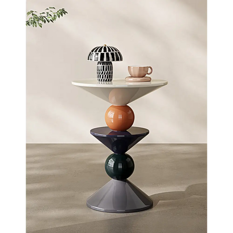 Finnian Round Side Table - Colorful