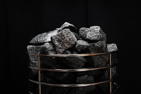 40 kg Sauna Stones — FinSteam Pre-Washed Stones for Orbis Cage