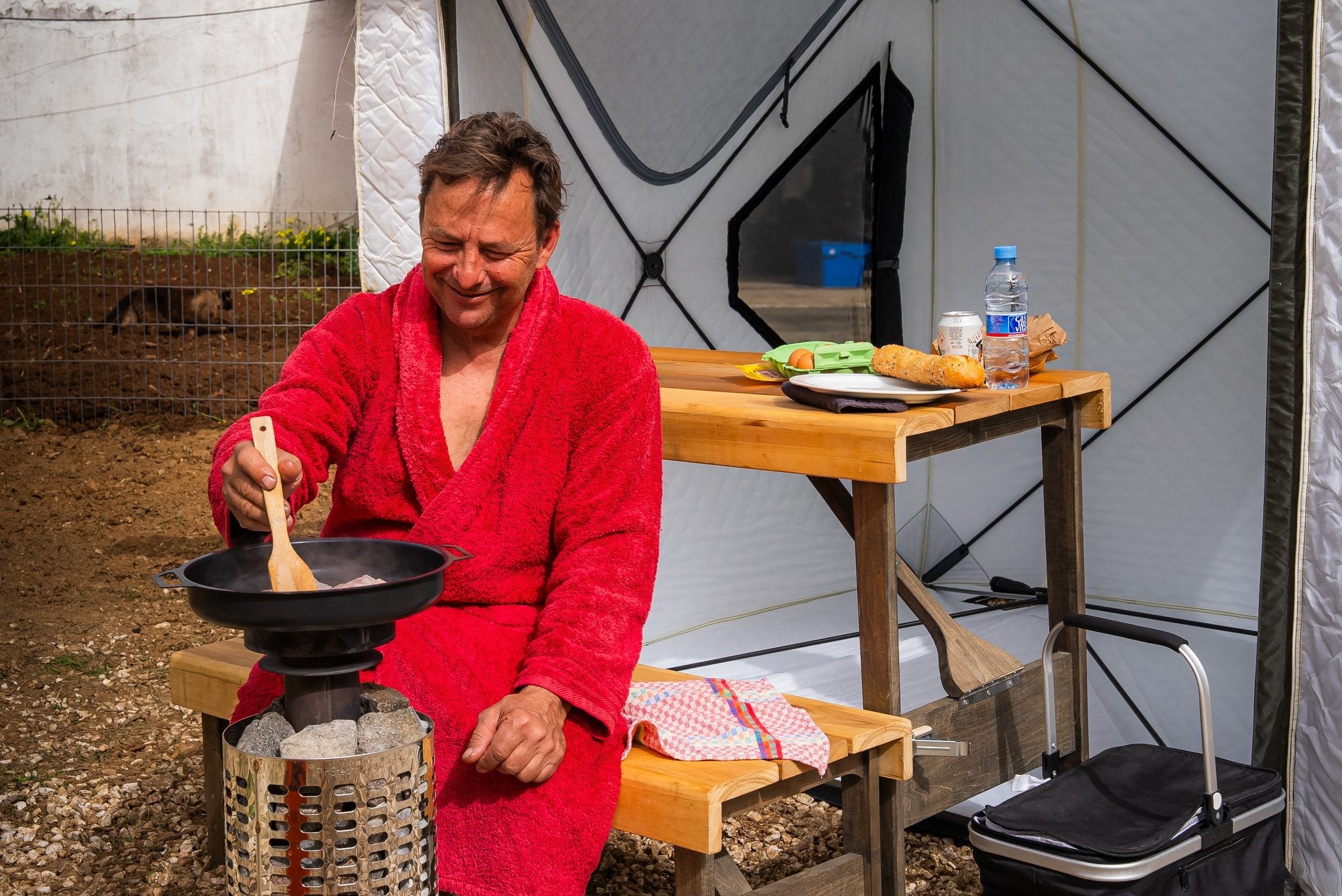 Ember Complete — Portable Gas Sauna Tent with Cedar Bench