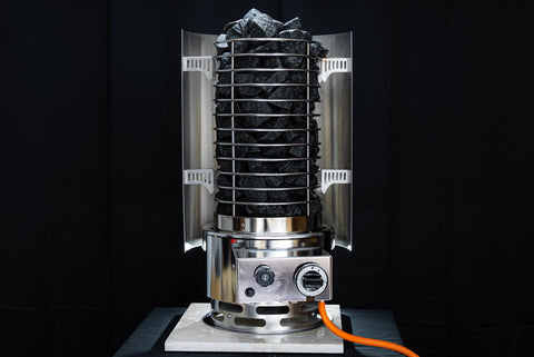 Premium Gas Sauna Heater — Aurora 81, 8.1 kW Off-Grid Propane | FinSteam