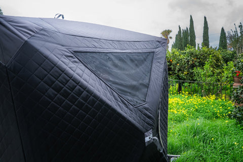 Ember Complete — Portable Gas Sauna Tent with Cedar Bench