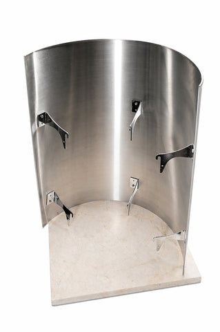 Njord Heat Shield — FinSteam Clearance-Reducing Plate for Gas Sauna Heater