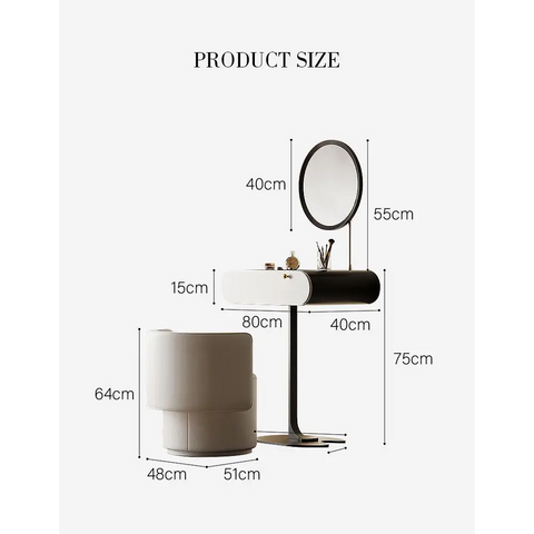 Fisher Small Dressing Table With Mirror Slimline Dressing Table