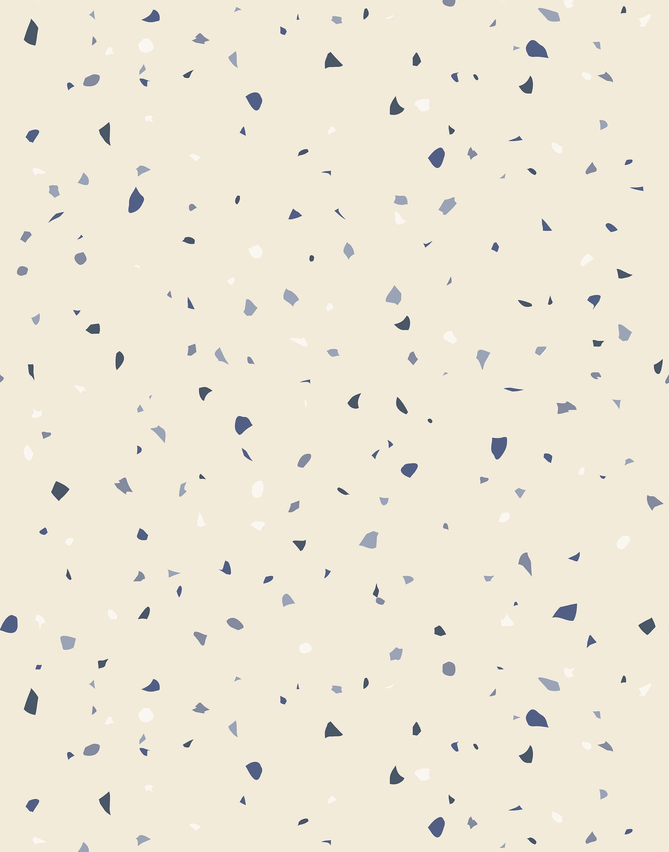 Beige terrazzo surface with navy blue gray and white flakes perfect for stylish durable flooring called flake