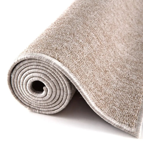 Flex Beige Low Pile Solid Rug - Rugs