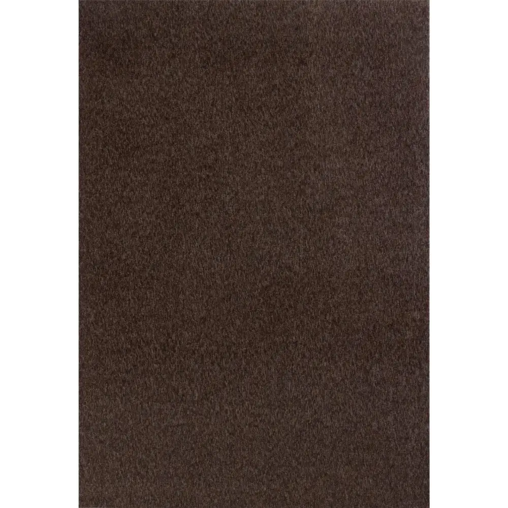 Flex Brown Low Pile Solid Rug - 60X110 cm - Rugs