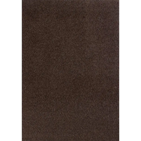 Flex Brown Low Pile Solid Rug - 60X110 cm - Rugs