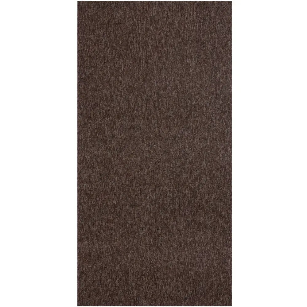 Flex Brown Low Pile Solid Rug - 80X150 cm - Rugs