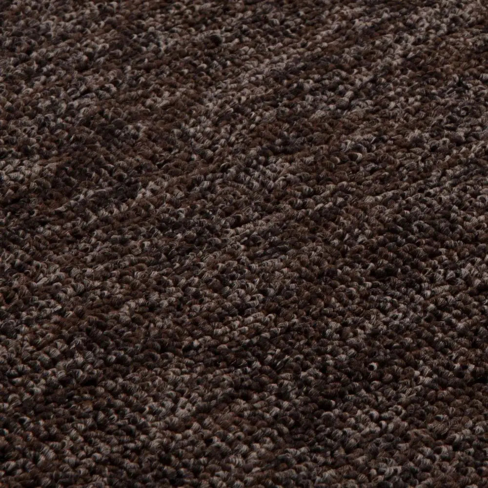 Flex Brown Low Pile Solid Rug - Rugs