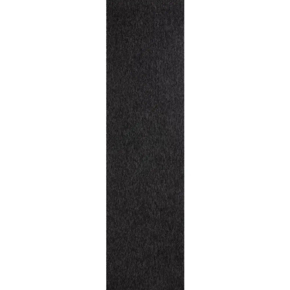 Flex Dark Grey Low Pile Solid Rug - 80X300 cm - Rugs