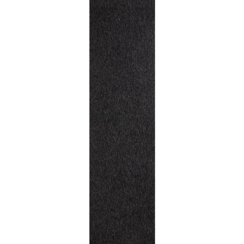 Black textured runner rug in flex dark grey low pile solid design for modern indoor spaces