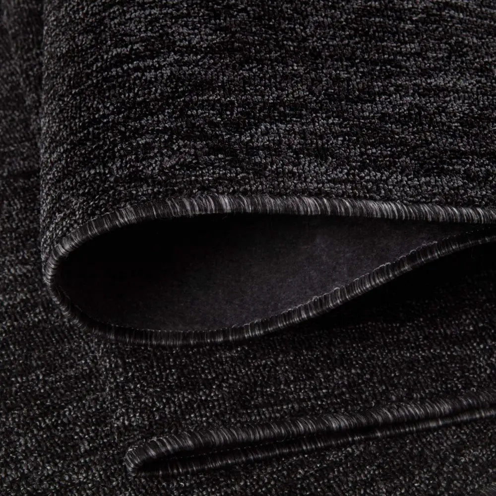 Flex Dark Grey Low Pile Solid Rug - Rugs