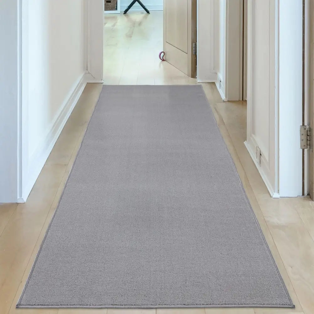 Flex Silver Low Pile Solid Rug - Rugs