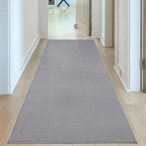 Flex Silver Low Pile Solid Rug - Rugs