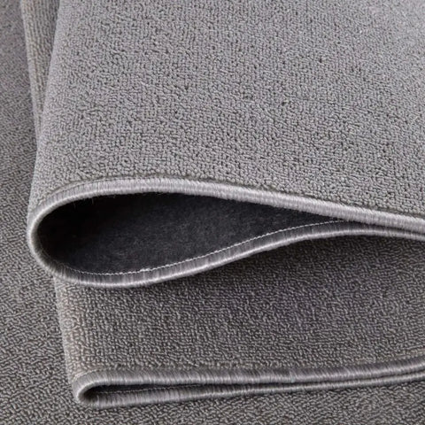 Flex Silver Low Pile Solid Rug - Rugs