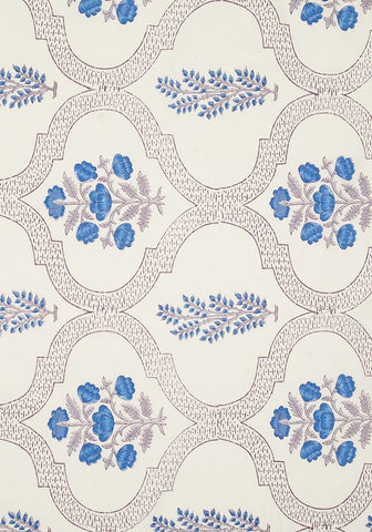 Flora Blue Tablecloth