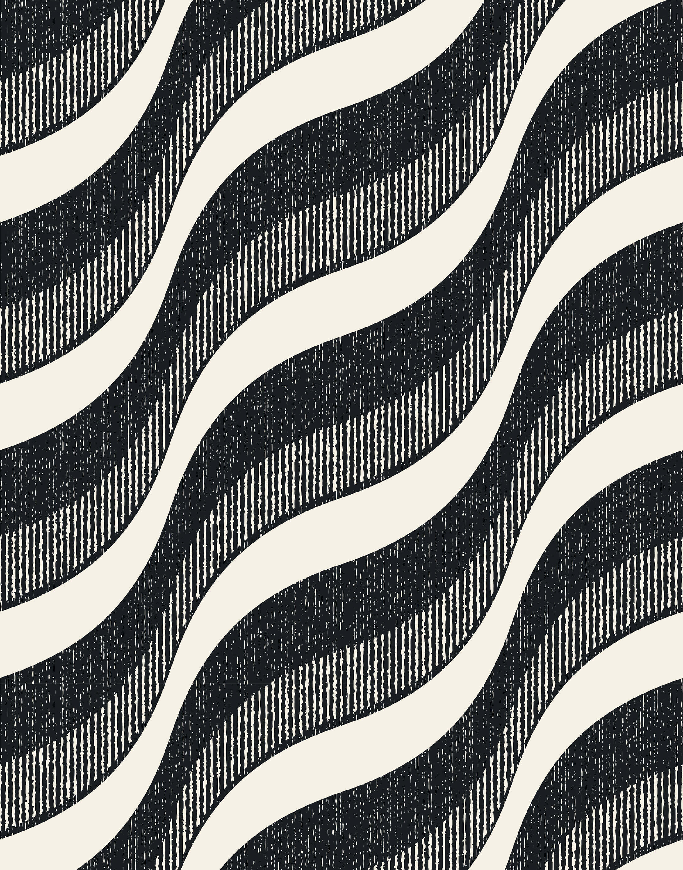 Flow fabric with black and white wavy striped vintage texture perfect for stylish home decor or fashion projects
