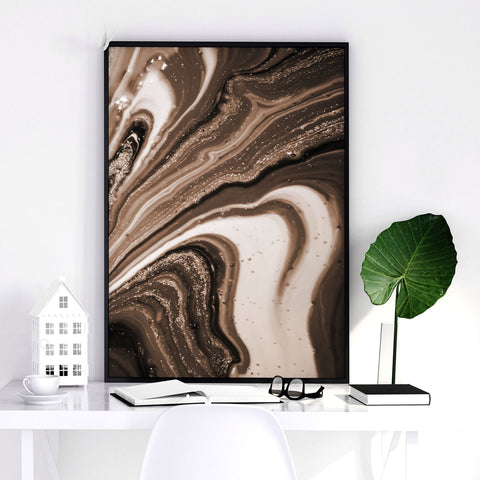 Framed wall art abstract | set of 3 wall art prints