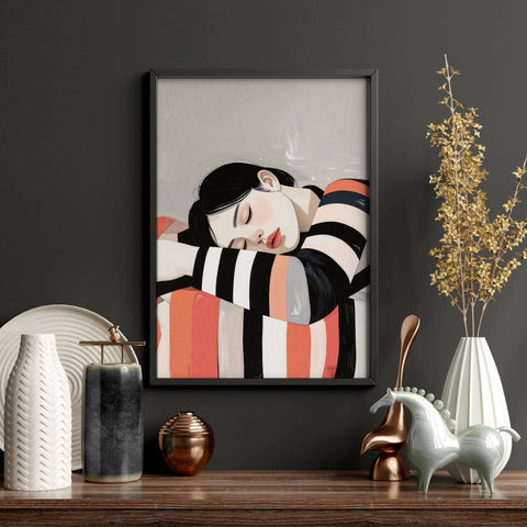 Frames Poster | Set of 3 Boho Women Wall art Prints