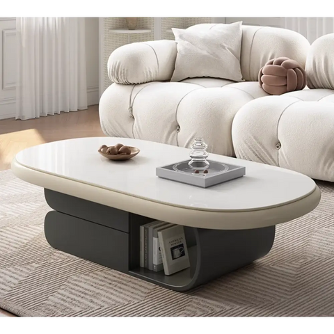 Freda Coffee Table, Milky White｜ DC Concept