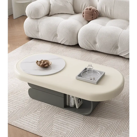 Freda Coffee Table, Milky White｜ DC Concept