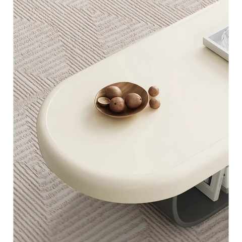 Freda Coffee Table, Milky White｜ DC Concept