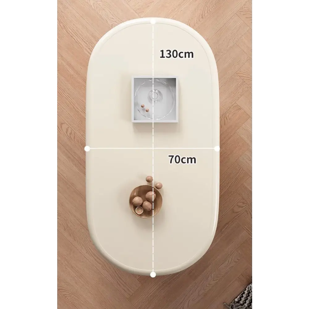 Freda Coffee Table, Milky White｜ DC Concept