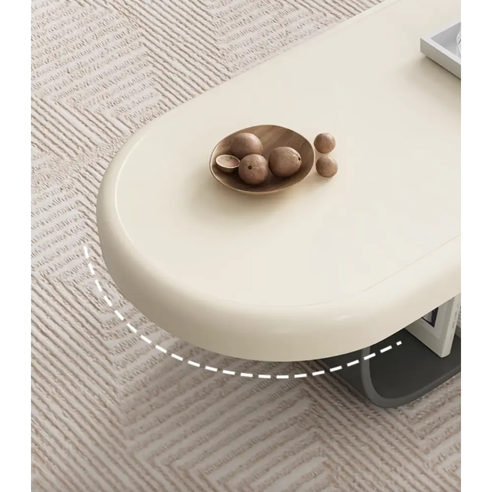 Freda Coffee Table, Milky White｜ DC Concept