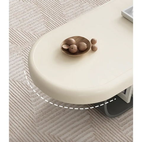 Freda Coffee Table, Milky White｜ DC Concept