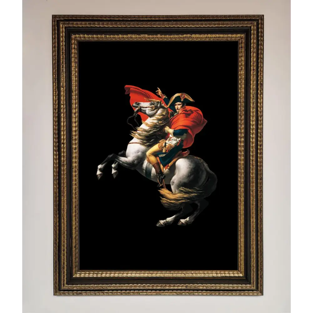 French king Ride Framed Poster - A3 (29.7 x 42 cm) / Ornate Gold Black - Framed Print