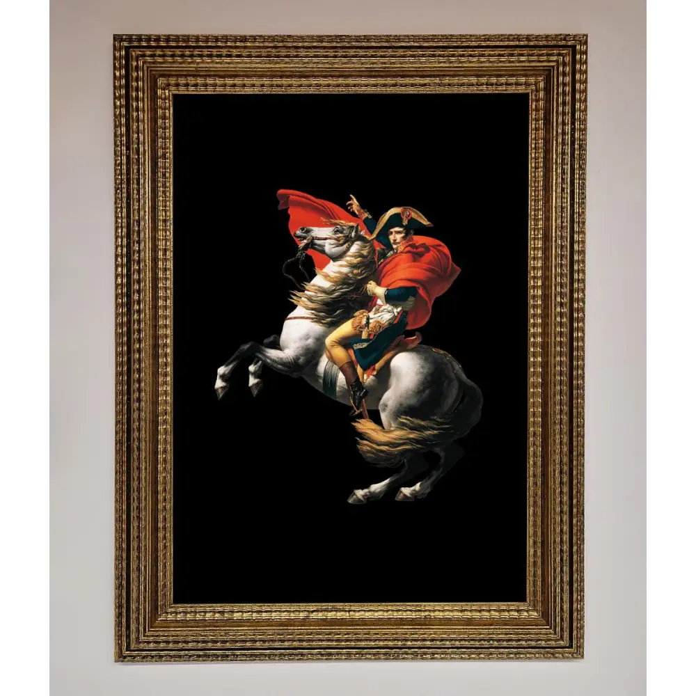 French king Ride Framed Poster - A3 (29.7 x 42 cm) / Ornate Gold - Framed Print