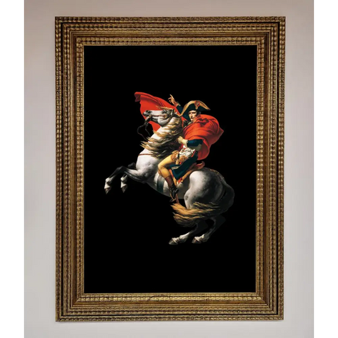 French king Ride Framed Poster - A3 (29.7 x 42 cm) / Ornate Gold - Framed Print