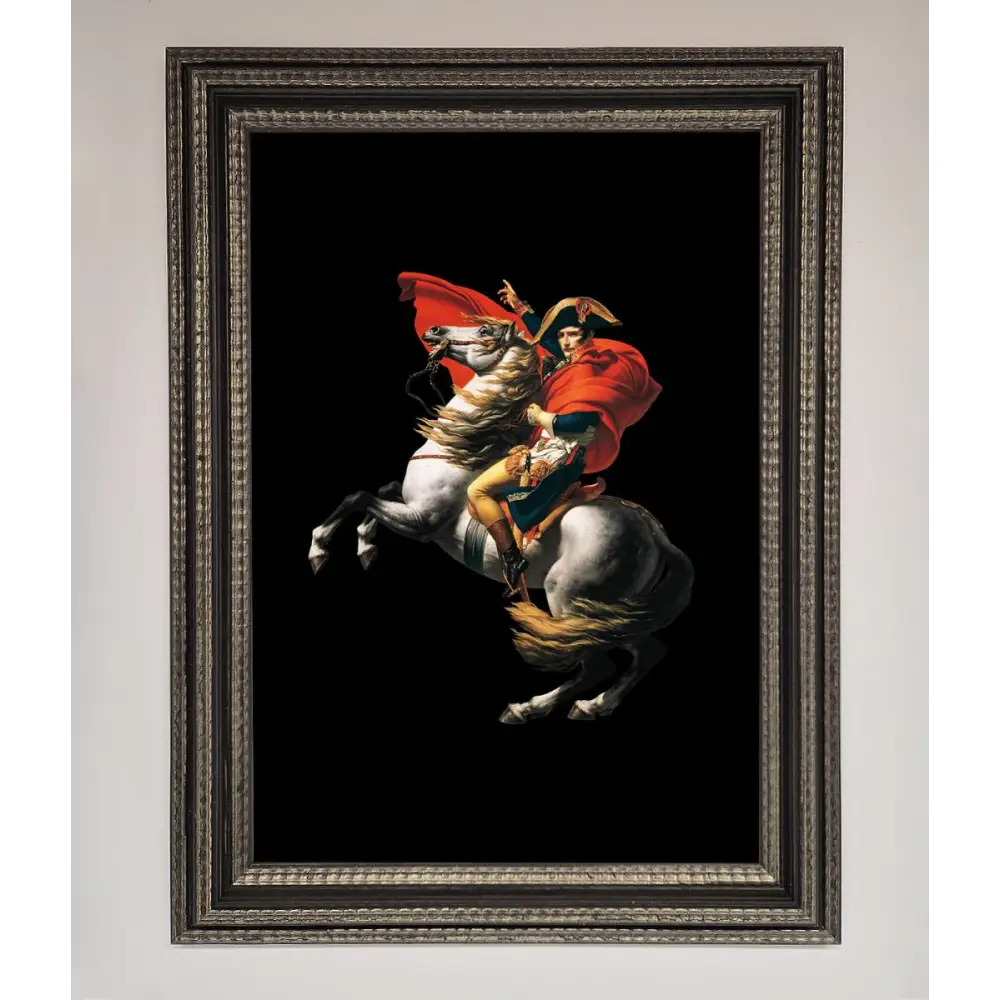 French king Ride Framed Poster - A3 (29.7 x 42 cm) / Ornate Silver Black - Framed Print