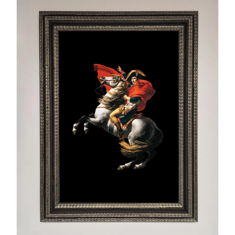 French king Ride Framed Poster - A3 (29.7 x 42 cm) / Ornate Silver Black - Framed Print